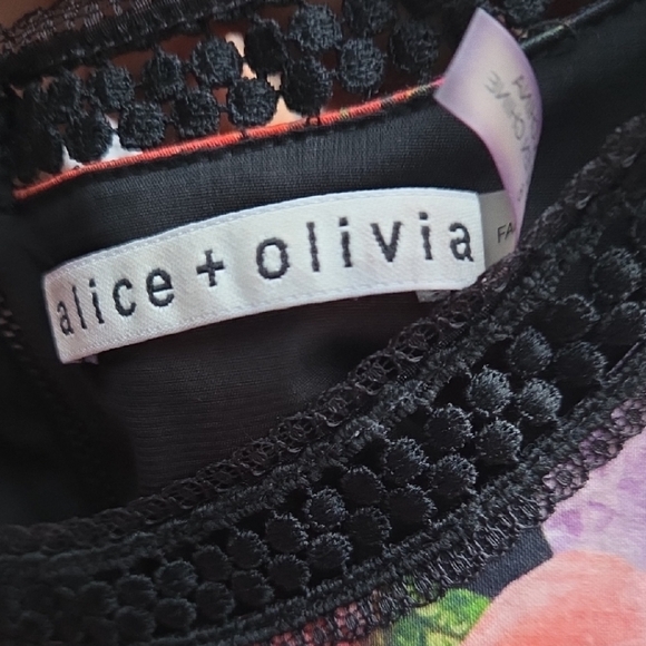 Alice + Olivia Colorful Floral Mini Dress - Picture 2 of 5